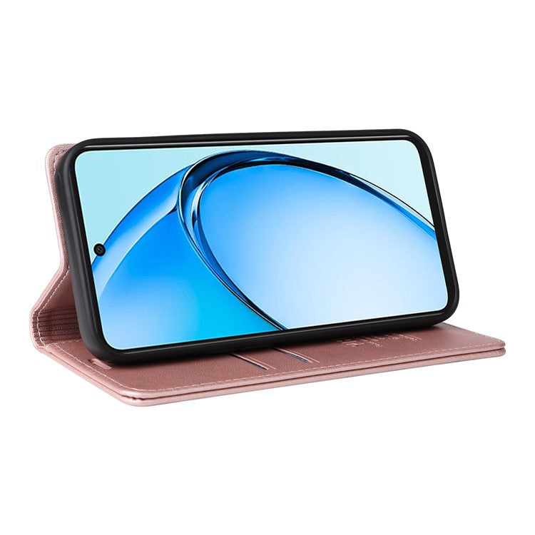 YIKATU YK-001 For Oppo A60 4G Case Stand View Magnetic Protect PU Leather Phone Cover - Rose Gold