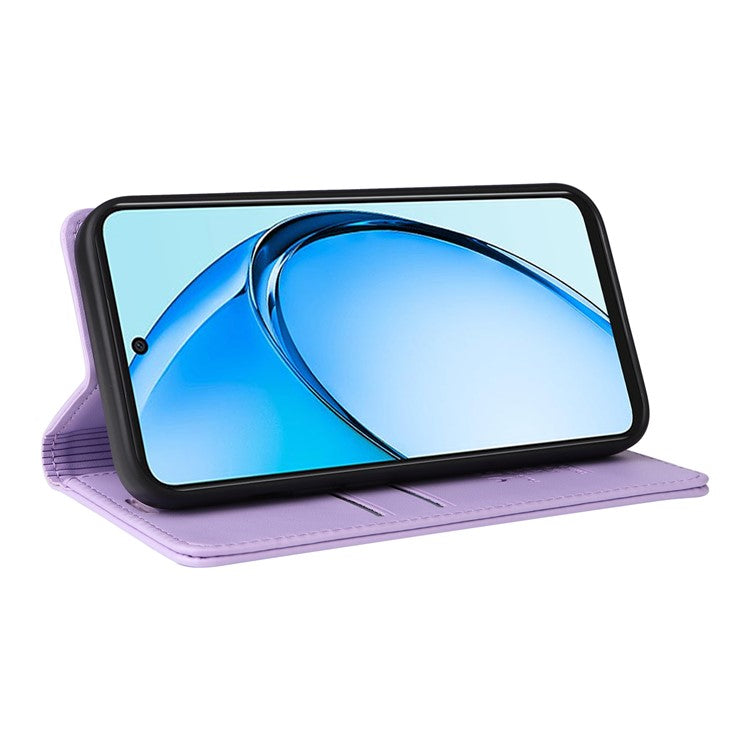YIKATU YK-001 For Oppo A60 4G Case Stand View Magnetic Protect PU Leather Phone Cover - Light Purple