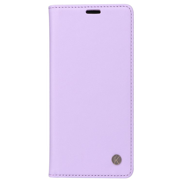 YIKATU YK-001 For Oppo A60 4G Case Stand View Magnetic Protect PU Leather Phone Cover - Light Purple