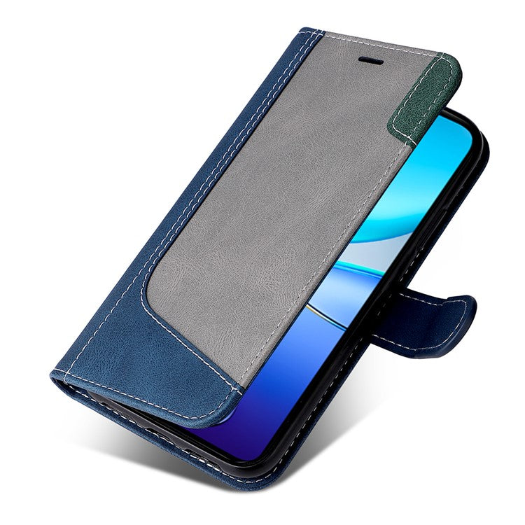 For vivo V40 SE 5G / Y100 5G (Indonesia) / Y200e 5G / V30 Lite 5G (India) Case Three-Color Splicing Phone Cover - Blue