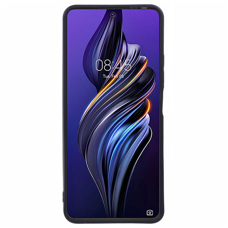 For TECNO Pova 3 4G Case Straight Edge Soft TPU Phone Cover, Black