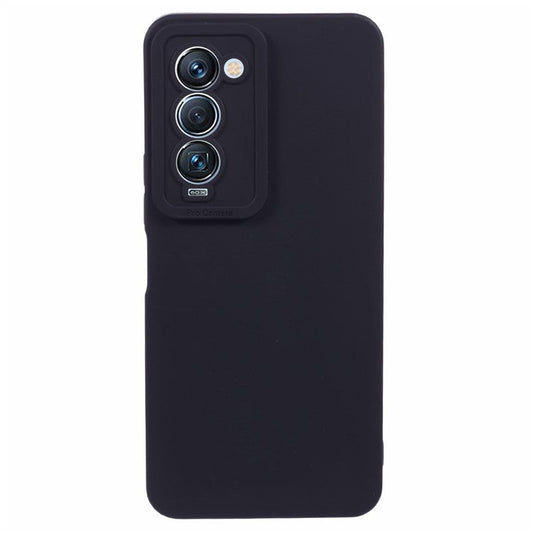 For TECNO Camon 18 Premier Case Straight Edge TPU Phone Cover Precise Cut-Outs - Black