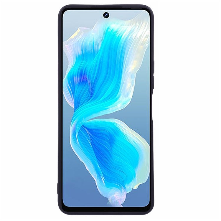 For TECNO Camon 18 TPU Case Straight Edge Soft Phone Cover - Black