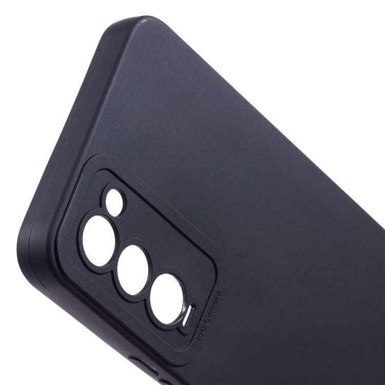 For TECNO Camon 18 TPU Case Straight Edge Soft Phone Cover - Black