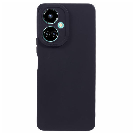 For TECNO Camon 19 4G / 19 Pro 4G	 Soft TPU Case Straight Edge Phone Cover, Black