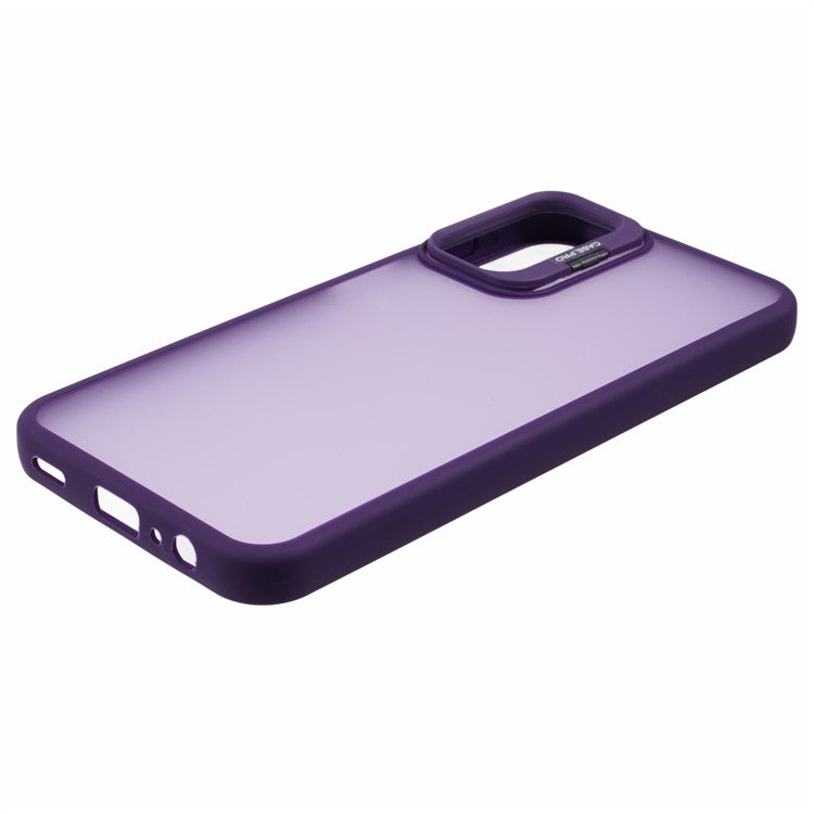 NKS Series For Samsung Galaxy A24 4G (162.1 x 77.6 x 8.3mm) Case Kickstand TPU+PC Phone Cover - Purple
