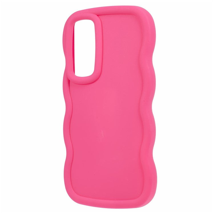 XL Series For Samsung Galaxy M14 5G / F14 5G Case TPU Phone Cover with Wave Frame - Rose