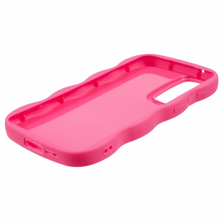 XL Series For Samsung Galaxy M14 5G / F14 5G Case TPU Phone Cover with Wave Frame - Rose