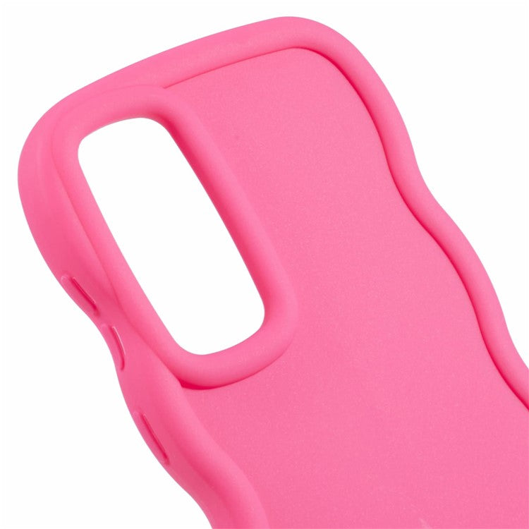 XL Series For Samsung Galaxy M14 5G / F14 5G Case TPU Phone Cover with Wave Frame - Rose