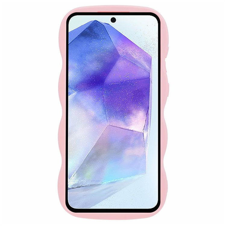 XL Series For Samsung Galaxy M14 5G / F14 5G Case TPU Phone Cover with Wave Frame - Pink