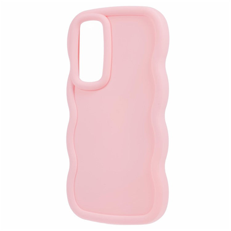 XL Series For Samsung Galaxy M14 5G / F14 5G Case TPU Phone Cover with Wave Frame - Pink