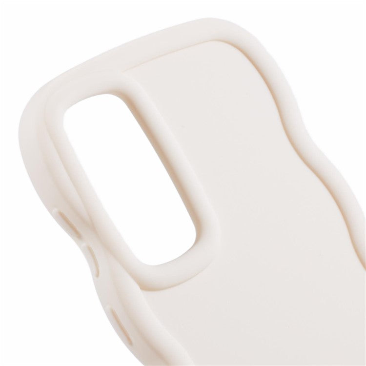 XL Series For Samsung Galaxy M14 5G / F14 5G Case TPU Phone Cover with Wave Frame - White