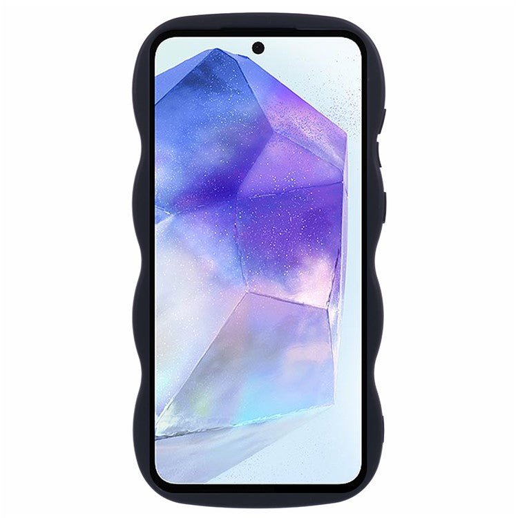 XL Series For Samsung Galaxy M14 5G / F14 5G Case TPU Phone Cover with Wave Frame - Black
