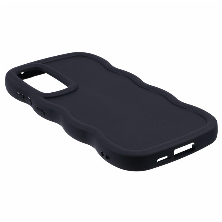 XL Series For Samsung Galaxy M14 5G / F14 5G Case TPU Phone Cover with Wave Frame - Black
