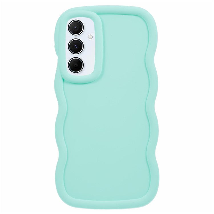 XL Series For Samsung Galaxy M14 5G / F14 5G Case TPU Phone Cover with Wave Frame - Light Green