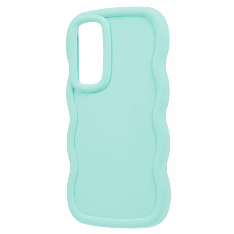 XL Series For Samsung Galaxy M14 5G / F14 5G Case TPU Phone Cover with Wave Frame - Light Green