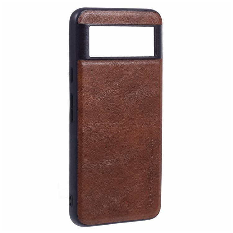 X-LEVEL Bojue-3 Series For Google Pixel 8 Pro Case PU Leather Coated PC+TPU Cell Phone Cover - Brown