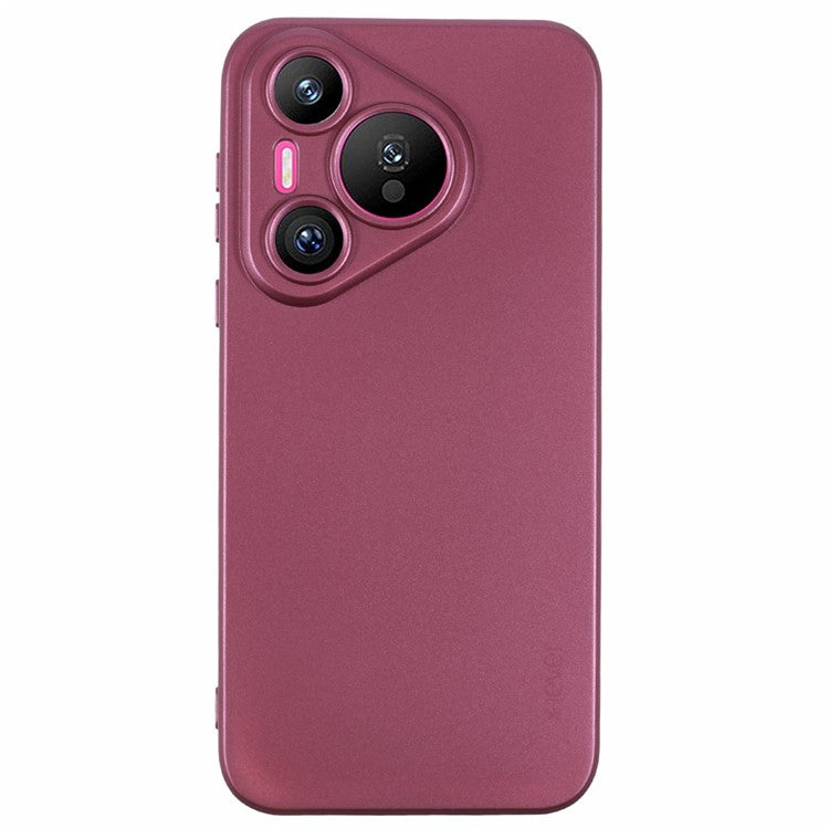 X-LEVEL Guardian Series For Huawei Pura 70 Cell Phone Case Anti-Fingerprint Matte TPU Cover - Wine Red