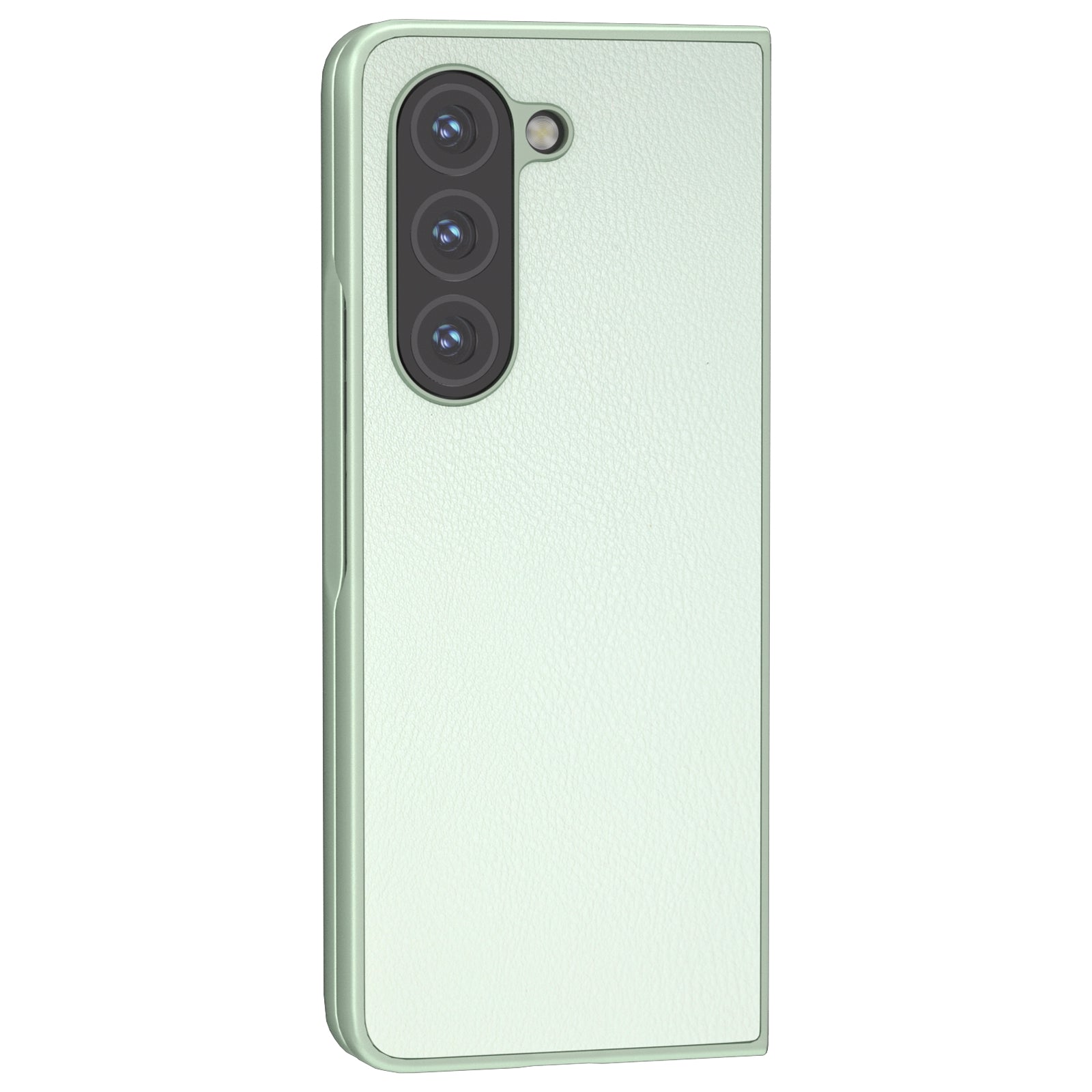 For Samsung Galaxy Z Fold6 5G Case Cell Accessories Leather + PC Phone Cover - Light Green