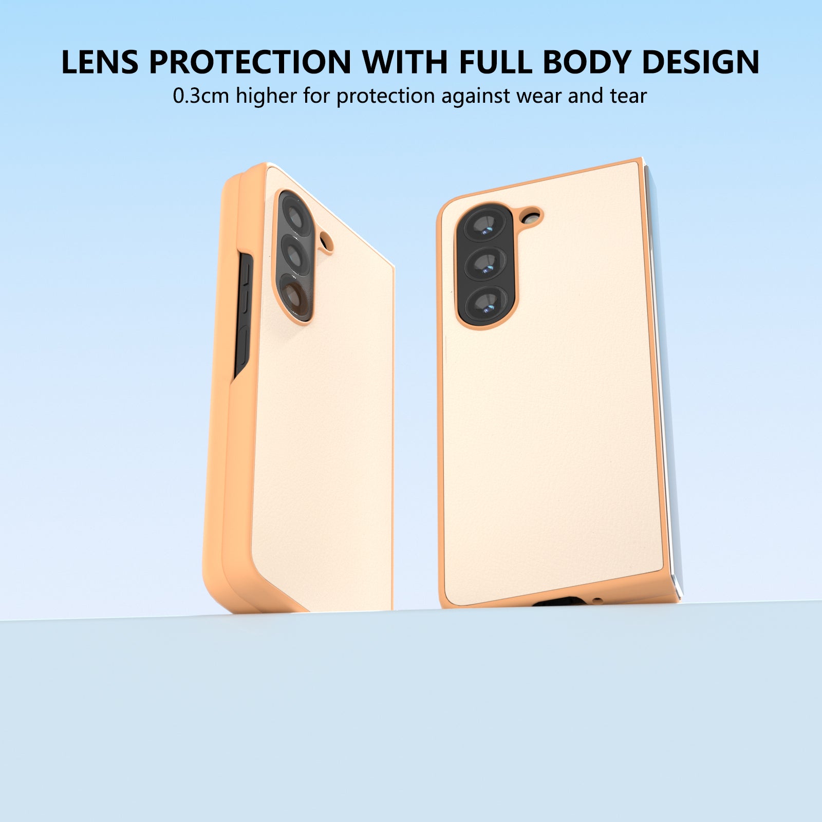 For Samsung Galaxy Z Fold6 5G Case Cell Accessories Leather + PC Phone Cover - Light Pink