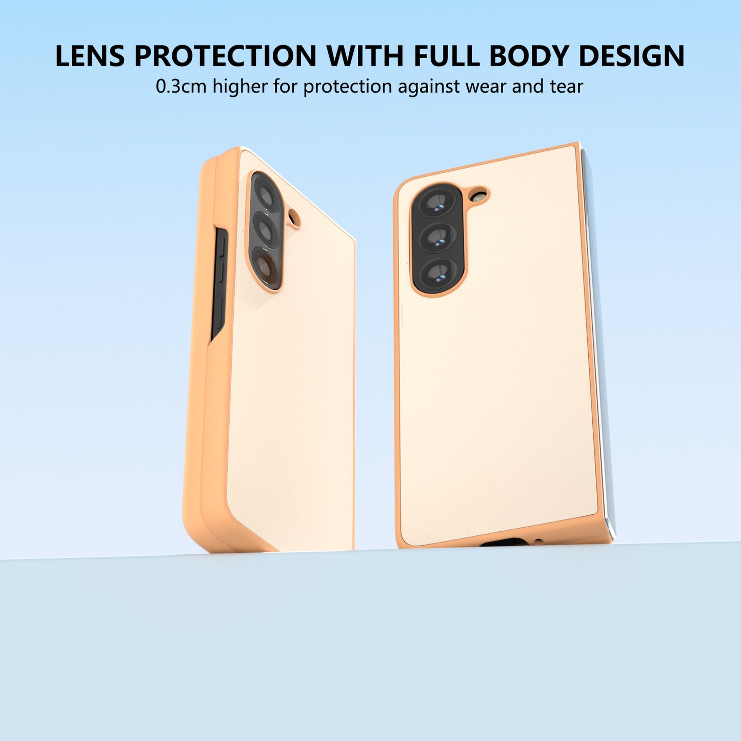 For Samsung Galaxy Z Fold6 5G Case Cell Accessories Leather + PC Phone Cover - Light Pink