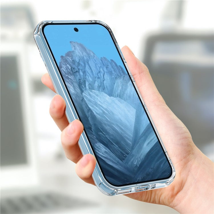 For Google Pixel 9 Clear Case Compatible with MagSafe TPU+Acrylic Phone Cover