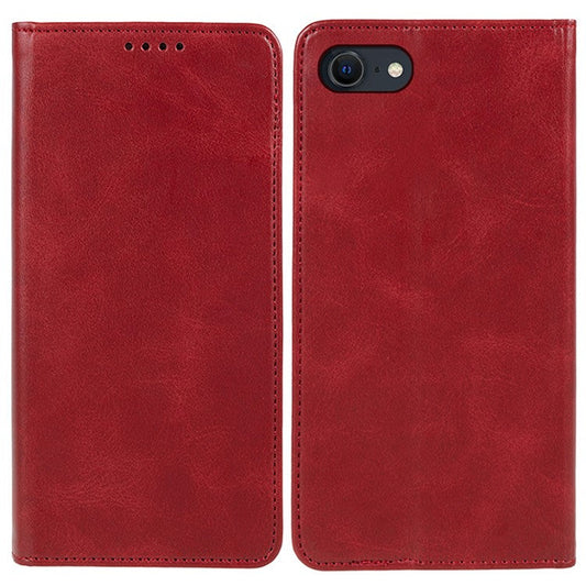For iPhone 16e Case Magnetic Auto Closing Leather Phone Wallet Cover - Red