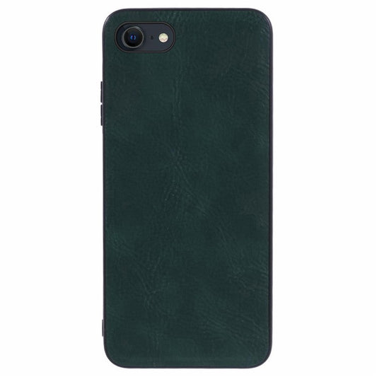 For iPhone SE (2025) Case PU Leather Coated PC+TPU Retro Phone Cover - Green