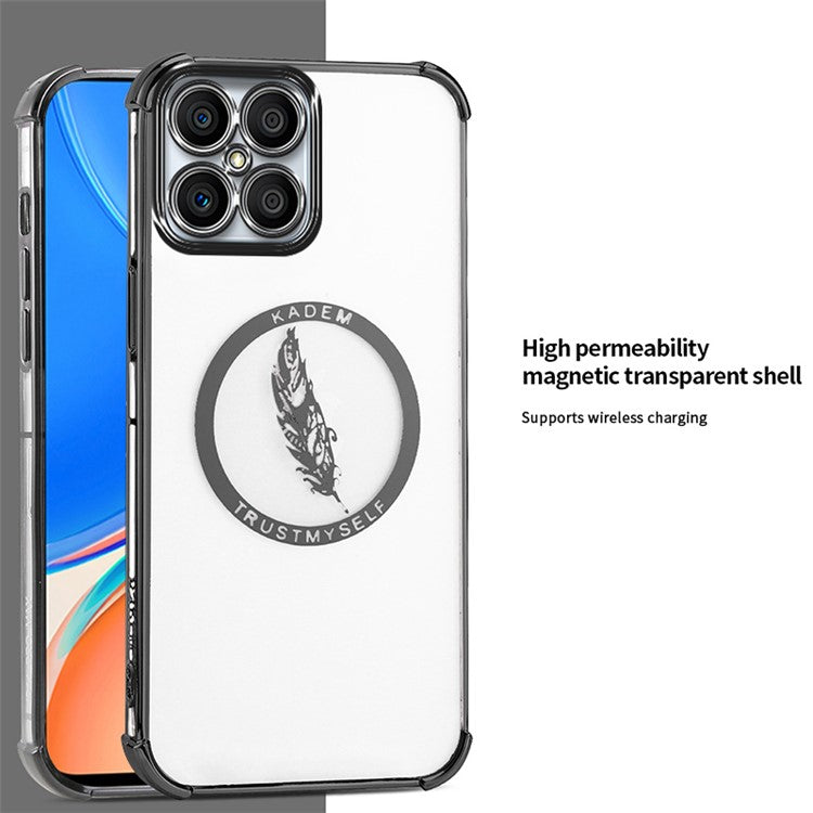 KADEM For Honor X8 4G Case Anti-Drop Shockproof TPU Phone Cover - Black