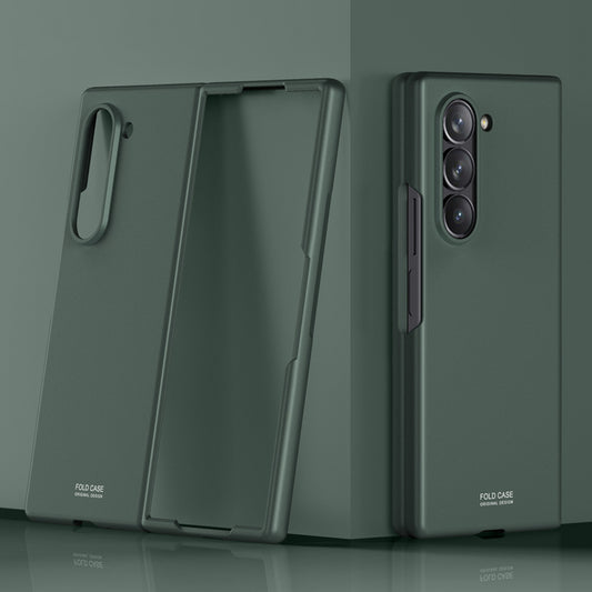 For Samsung Galaxy Z Fold6 5G Case Skin-Touch Hard PC Phone Cover - Green