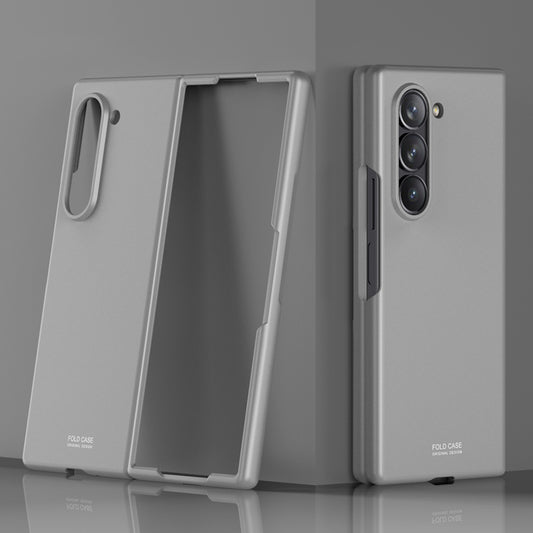 For Samsung Galaxy Z Fold6 5G Case Skin-Touch Hard PC Phone Cover - Grey