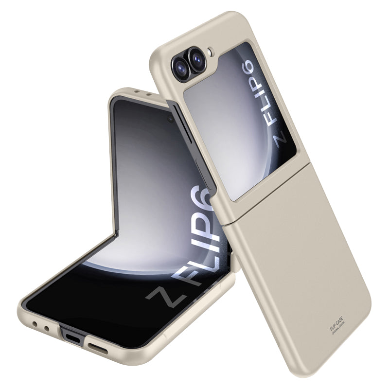 For Samsung Galaxy Z Flip6 5G Slim Case Skin-Feel Hard PC Phone Cover - Titanium Grey