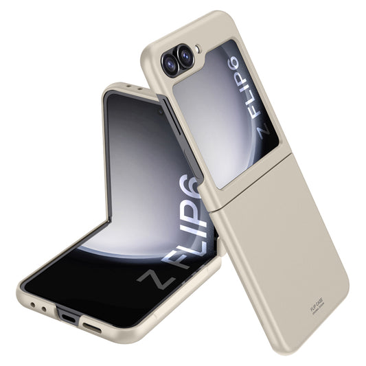 For Samsung Galaxy Z Flip6 5G Slim Case Skin-Feel Hard PC Phone Cover - Titanium Grey