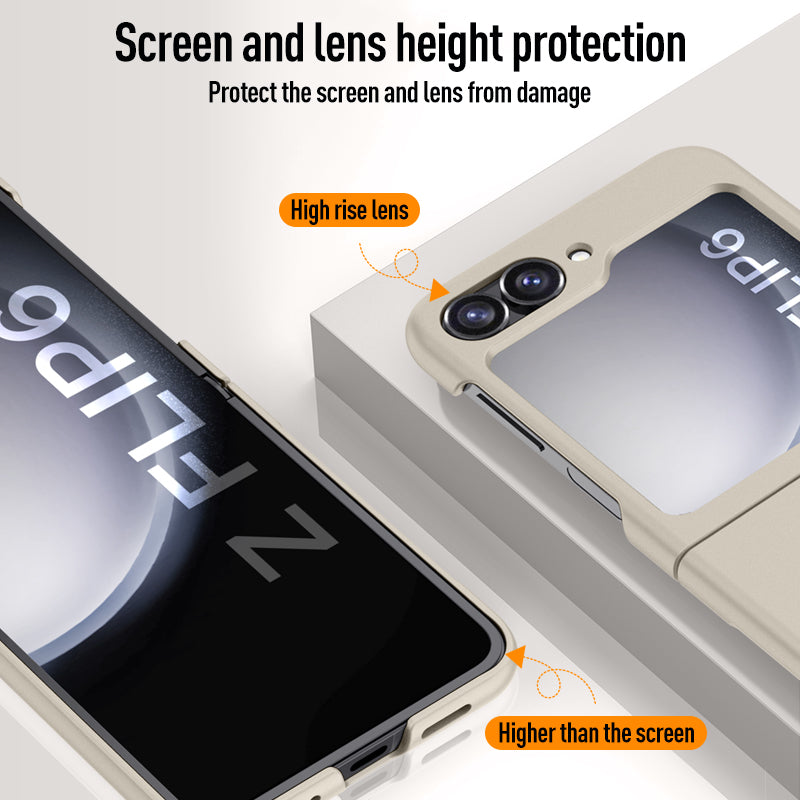 For Samsung Galaxy Z Flip6 5G Slim Case Skin-Feel Hard PC Phone Cover - Titanium Grey