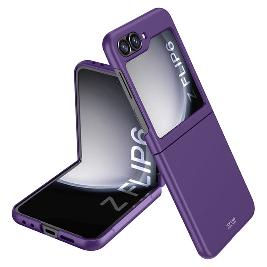 For Samsung Galaxy Z Flip6 5G Slim Case Skin-Feel Hard PC Phone Cover - Purple