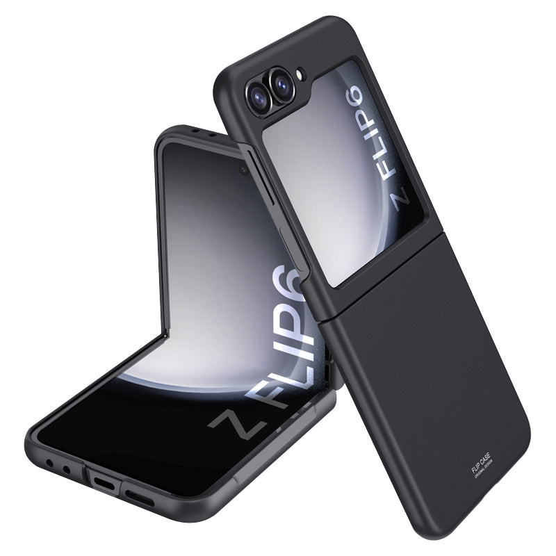 For Samsung Galaxy Z Flip6 5G Slim Case Skin-Feel Hard PC Phone Cover - Black