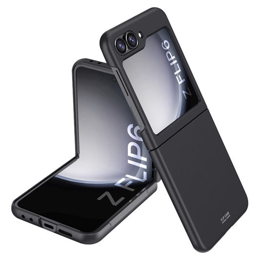 For Samsung Galaxy Z Flip6 5G Slim Case Skin-Feel Hard PC Phone Cover - Black