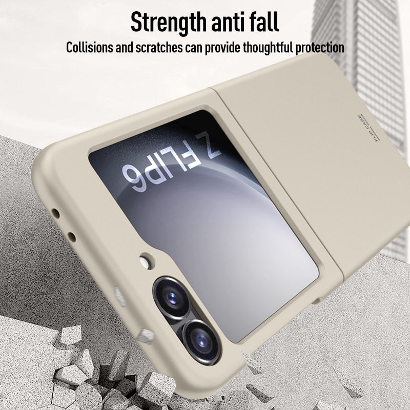 For Samsung Galaxy Z Flip6 5G Slim Case Skin-Feel Hard PC Phone Cover - Black