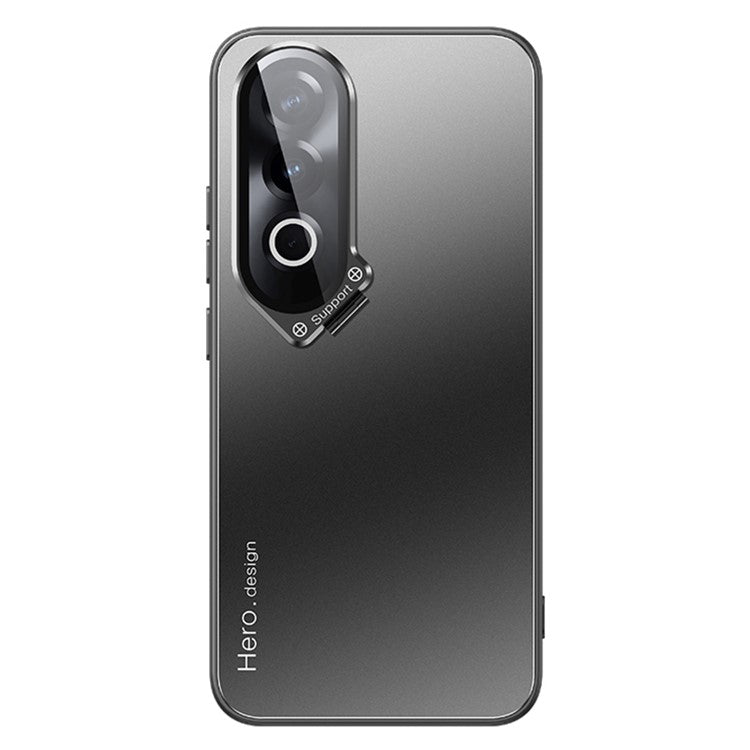 For OnePlus Ace 3V 5G Cell Phone Case Lens Film Kickstand Back Cover Works with Magnetic Car Mount - Black