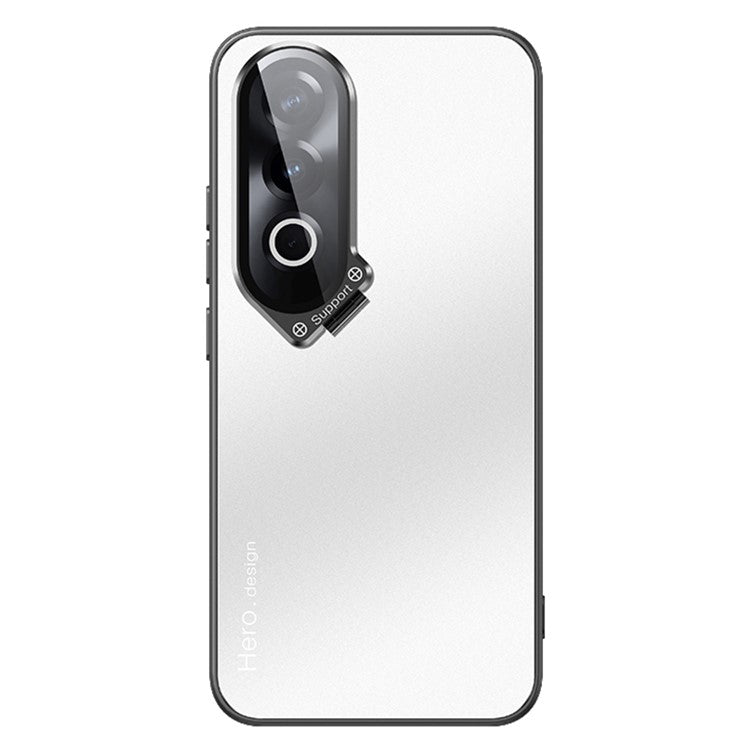 For OnePlus Ace 3V 5G Cell Phone Case Lens Film Kickstand Back Cover Works with Magnetic Car Mount - Silver
