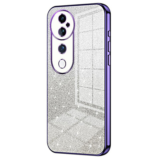 For vivo S19 Pro 5G Case Sparkling Glitter Soft TPU Gradient Color Phone Cover - Purple