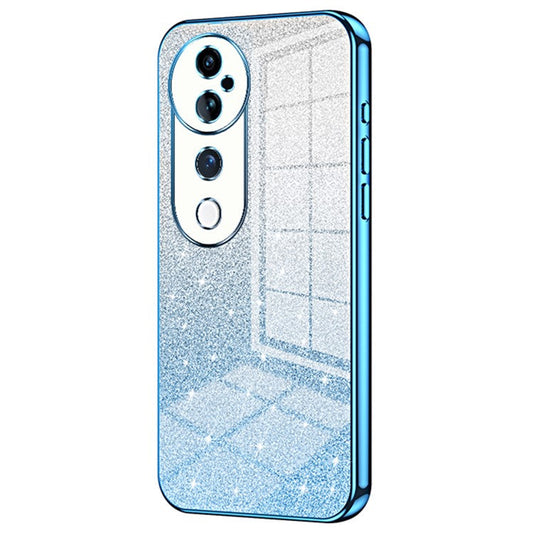 For vivo S19 Pro 5G Case Sparkling Glitter Soft TPU Gradient Color Phone Cover - Blue