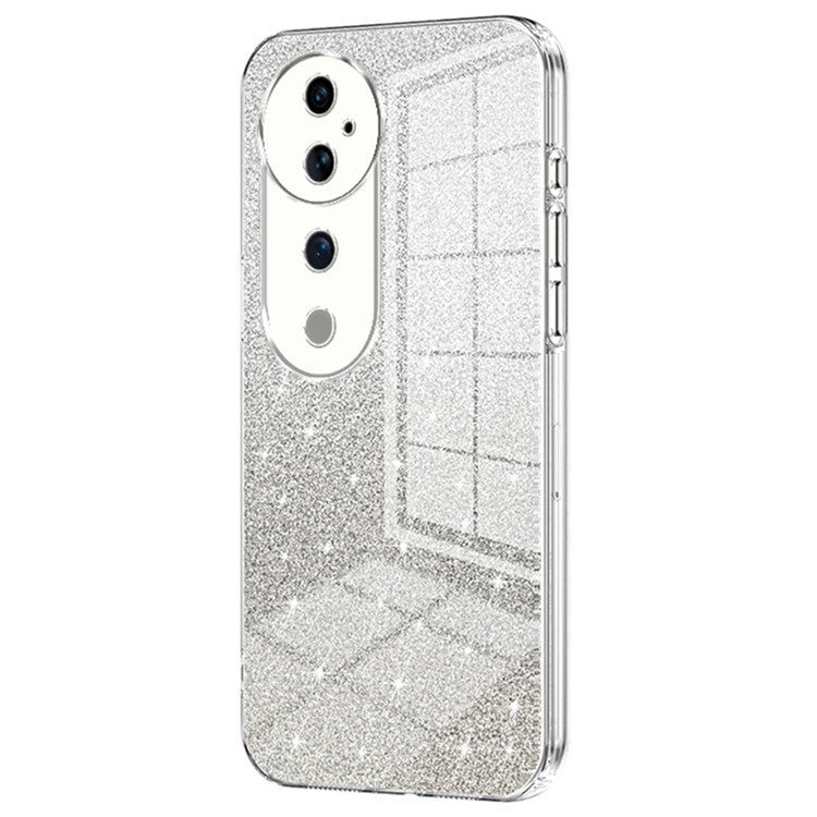 For vivo S19 Pro 5G Case Sparkling Glitter Soft TPU Gradient Color Phone Cover - Transparent