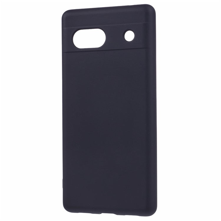 For Google Pixel 7a Case 2.0mm TPU Anti-Scratch Phone Cover Smooth Arc Edge - Black