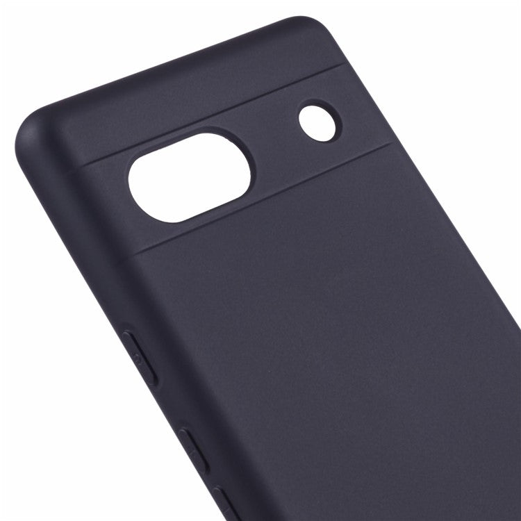 For Google Pixel 7a Case 2.0mm TPU Anti-Scratch Phone Cover Smooth Arc Edge - Black