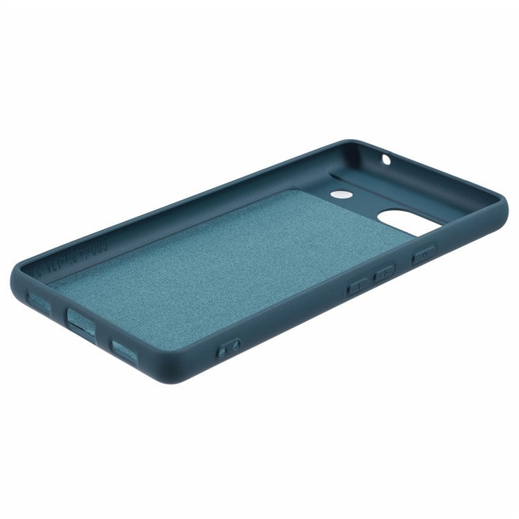 For Google Pixel 7a Case 2.0mm TPU Anti-Scratch Phone Cover Smooth Arc Edge - Midnight Green