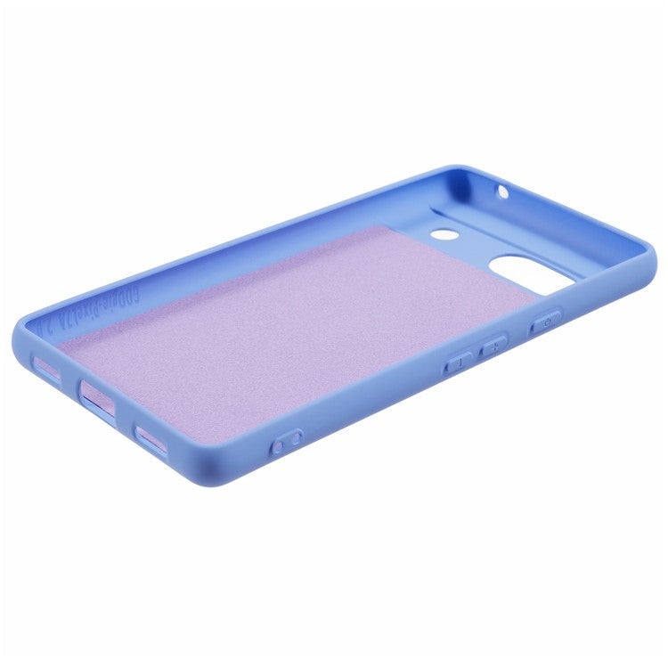 For Google Pixel 7a Case 2.0mm TPU Anti-Scratch Phone Cover Smooth Arc Edge - Purple