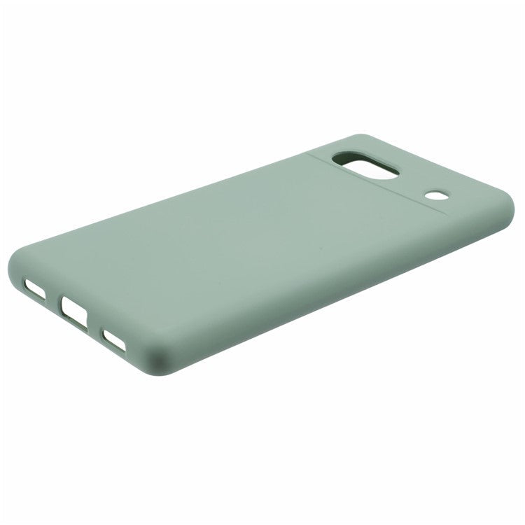For Google Pixel 7a Case 2.0mm TPU Anti-Scratch Phone Cover Smooth Arc Edge - Green