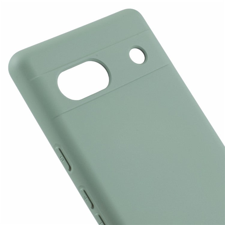 For Google Pixel 7a Case 2.0mm TPU Anti-Scratch Phone Cover Smooth Arc Edge - Green