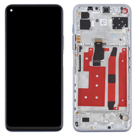 For Honor 30S  /  Huawei nova 7 SE  /  P40 Lite 5G Grade B LCD Screen and Digitizer Assembly + Frame (without Logo) - Silver